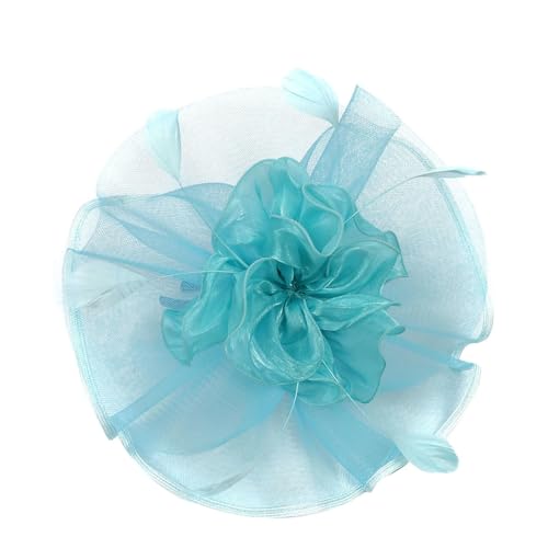 Vintage Damen Feder Cocktail Party Hut Stirnband Haarnadel Hochzeit Kirche Kopfbedeckung Haarschmuck von Yeuyyben