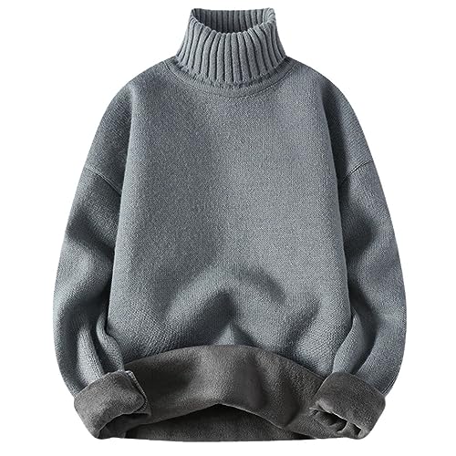 Yeuyyben Turleneck Herren Pullover Pullover Verdicken Pullover Mann Winter Warm Paar Oversize Pullover von Yeuyyben