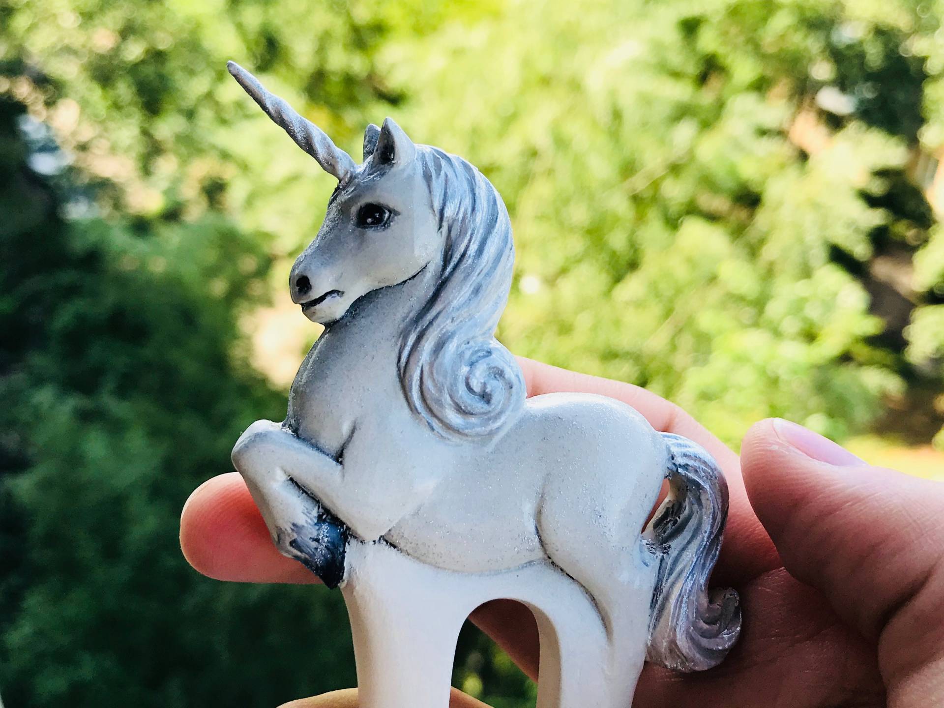Einhorn Haarstab Geschnitzter Haarstab Aus Holz, Dutthalter Einhorn Haarstab Geschnitzter Haarstab Aus Holz, Dutthalter von YevheniiaShop