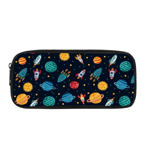 Yexignaon Federmäppchen für Jungen und Mädchen, Stiftebox für Kinder, Stifte-Tragetasche mit Reißverschluss, Schreibtisch-Aufbewahrungsbox, Stifthalter, Raketenplaneten, Taschen-Organizer Yexignaon Federmäppchen für Jungen und Mädchen, Stiftebox für Kinder, Stifte-Tragetasche mit Reißverschluss, Schreibtisch-Aufbewahrungsbox, Stifthalter, Raketenplaneten, Taschen-Organizer von Yexignaon