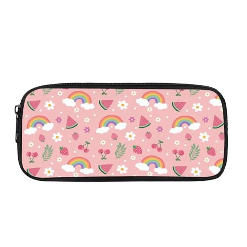 Yexignaon Federmäppchen für Kinder, Kawaii-Design, Stiftebox für Schule, Mädchen, Buntstifte, Aufbewahrungsbox mit glattem Reißverschluss, Stifthalter, Regenbogen-Wassermelone, Taschen-Organizer Yexignaon Federmäppchen für Kinder, Kawaii-Design, Stiftebox für Schule, Mädchen, Buntstifte, Aufbewahrungsbox mit glattem Reißverschluss, Stifthalter, Regenbogen-Wassermelone, Taschen-Organizer von Yexignaon