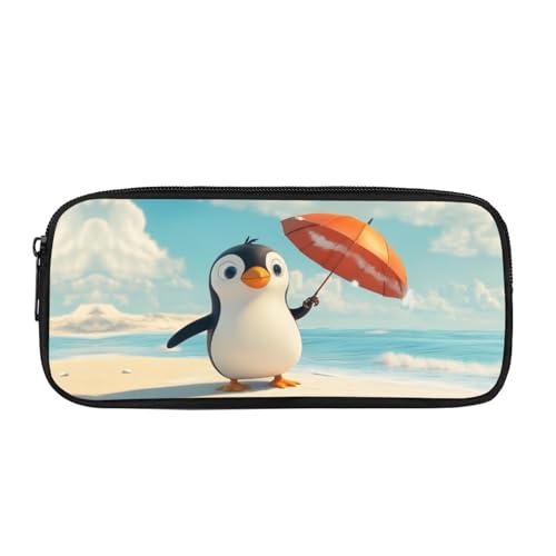 Yexignaon Federmäppchen für Kinder, Schule, Federmäppchen, Schreibtisch-Aufbewahrungsbox, Stiftehalter, Schulbedarf, Organizer, Stifthalter, pinguin, Taschen-Organizer von Yexignaon
