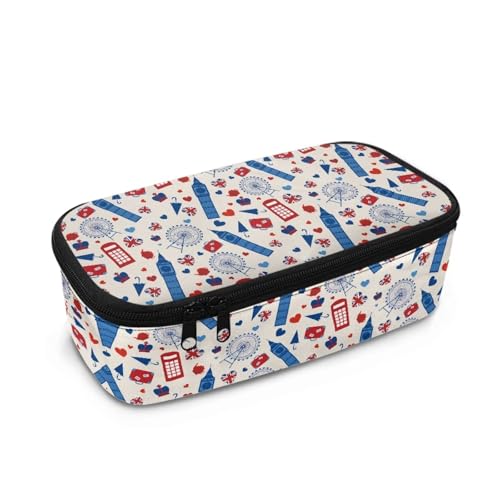 Yexignaon Federmäppchen für Kinder, große Bleistift-Aufbewahrungsboxen, Schreibwaren, Stifte-Tasche mit Reißverschluss, für Grundschule, eifelturm-design, Taschen-Organizer Yexignaon Federmäppchen für Kinder, große Bleistift-Aufbewahrungsboxen, Schreibwaren, Stifte-Tasche mit Reißverschluss, für Grundschule, eifelturm-design, Taschen-Organizer von Yexignaon