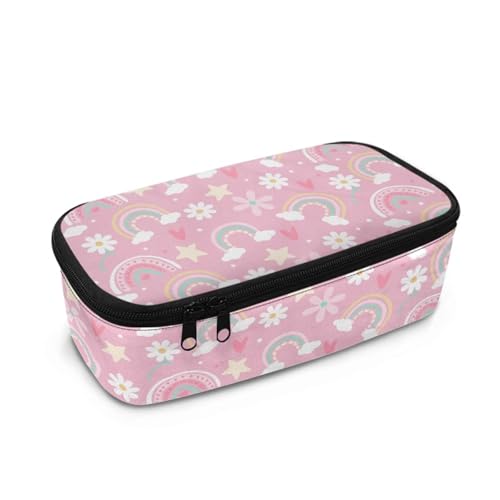 Yexignaon Federmäppchen für Kinder, große Bleistift-Aufbewahrungsboxen, Schreibwaren, Stifte-Tasche mit Reißverschluss, für Grundschule, regenbogenfarben, Taschen-Organizer Yexignaon Federmäppchen für Kinder, große Bleistift-Aufbewahrungsboxen, Schreibwaren, Stifte-Tasche mit Reißverschluss, für Grundschule, regenbogenfarben, Taschen-Organizer von Yexignaon