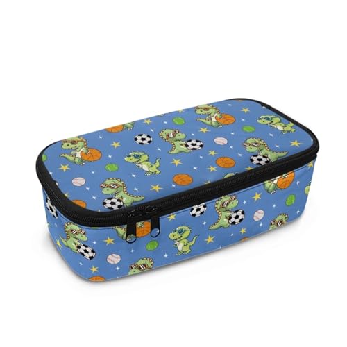 Yexignaon Federmäppchen für Kinder im Alter von 6 8 10 12 Jahren, großes Fassungsvermögen, leichte Aufbewahrungsboxen für Schulbedarf, Fußball-Dinosaurier, Taschen-Organizer Yexignaon Federmäppchen für Kinder im Alter von 6 8 10 12 Jahren, großes Fassungsvermögen, leichte Aufbewahrungsboxen für Schulbedarf, Fußball-Dinosaurier, Taschen-Organizer von Yexignaon