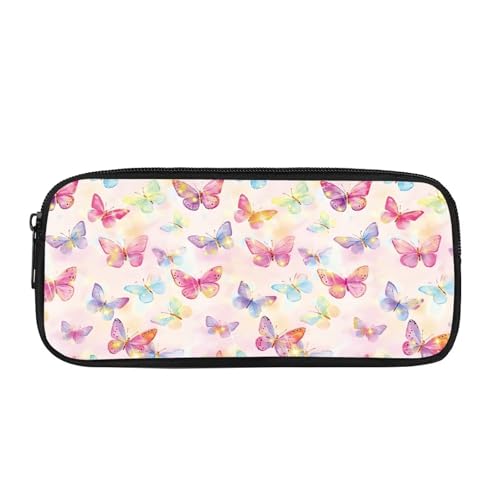 Yexignaon Federmäppchen für Mädchen, Federmäppchen mit Reißverschluss, leicht, Partytütenfüller für Kinder, Buntstifte, Make-up-Tasche, Schmetterling 10, Taschen-Organizer Yexignaon Federmäppchen für Mädchen, Federmäppchen mit Reißverschluss, leicht, Partytütenfüller für Kinder, Buntstifte, Make-up-Tasche, Schmetterling 10, Taschen-Organizer von Yexignaon