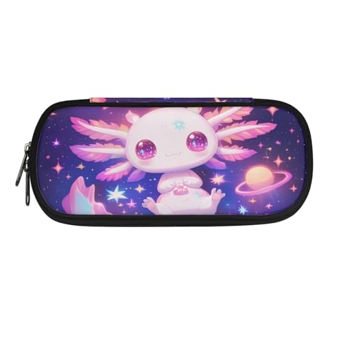 Yexignaon Federmäppchen für Mädchen, Grundschule, Federmäppchen für Mädchen, leichtes Federmäppchen mit Ständer, Schreibwaren-Aufbewahrungsbox, Planet Axolotl, Taschen-Organizer Yexignaon Federmäppchen für Mädchen, Grundschule, Federmäppchen für Mädchen, leichtes Federmäppchen mit Ständer, Schreibwaren-Aufbewahrungsbox, Planet Axolotl, Taschen-Organizer von Yexignaon