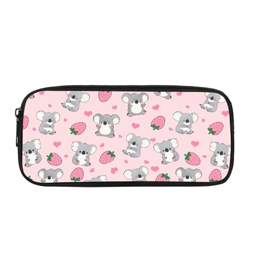 Yexignaon Federmäppchen für Mädchen, Grundschule, Stiftehalter mit Reißverschluss, harte Stifteboxen, Schreibwaren-Aufbewahrungsbox, Koala, Taschen-Organizer von Yexignaon