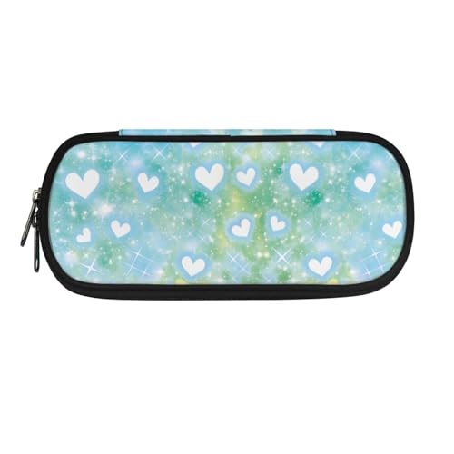 Yexignaon Federmäppchen für Mädchen, Grundschule, großes Fassungsvermögen, leichtes Bleistift-Set, Kinder-Partytasche, Grünes Herz, Taschen-Organizer Yexignaon Federmäppchen für Mädchen, Grundschule, großes Fassungsvermögen, leichtes Bleistift-Set, Kinder-Partytasche, Grünes Herz, Taschen-Organizer von Yexignaon