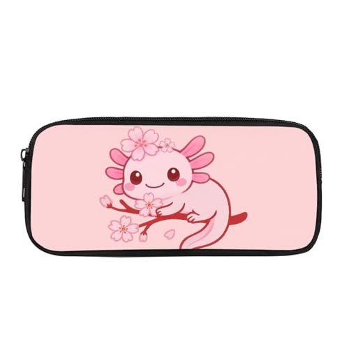 Yexignaon Federmäppchen für Mädchen, Stiftehalter für Schule, Buntstifte, Aufbewahrungsbox mit Reißverschluss, Schreibwaren-Aufbewahrungsbox, Axolotl, Taschen-Organizer Yexignaon Federmäppchen für Mädchen, Stiftehalter für Schule, Buntstifte, Aufbewahrungsbox mit Reißverschluss, Schreibwaren-Aufbewahrungsbox, Axolotl, Taschen-Organizer von Yexignaon