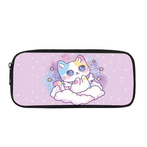 Yexignaon Federmäppchen für Mädchen, Stiftehalter für Schule, Buntstifte, Aufbewahrungsbox mit Reißverschluss, Schreibwaren-Aufbewahrungsbox, Kawaii-Katze, Taschen-Organizer Yexignaon Federmäppchen für Mädchen, Stiftehalter für Schule, Buntstifte, Aufbewahrungsbox mit Reißverschluss, Schreibwaren-Aufbewahrungsbox, Kawaii-Katze, Taschen-Organizer von Yexignaon