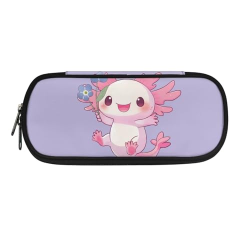 Yexignaon Federmäppchen für Mädchen, große Kapazität, Schreibwaren, Stifte-Tasche mit Ständer, Bleistifte, Partytütenfüller für Kinder, Axolotl, Taschen-Organizer Yexignaon Federmäppchen für Mädchen, große Kapazität, Schreibwaren, Stifte-Tasche mit Ständer, Bleistifte, Partytütenfüller für Kinder, Axolotl, Taschen-Organizer von Yexignaon