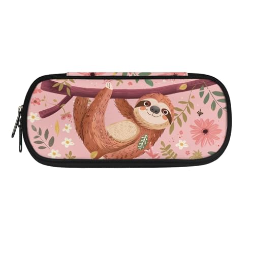 Yexignaon Federmäppchen für Mädchen, große Kapazität, Schreibwaren, Stifte-Tasche mit Ständer, Bleistifte, Partytütenfüller für Kinder, Faultier, Taschen-Organizer Yexignaon Federmäppchen für Mädchen, große Kapazität, Schreibwaren, Stifte-Tasche mit Ständer, Bleistifte, Partytütenfüller für Kinder, Faultier, Taschen-Organizer von Yexignaon