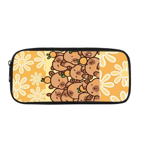 Yexignaon Federmäppchen für Mädchen, niedliches Federmäppchen mit Reißverschluss, leicht, Schreibtisch-Aufbewahrungsbox, Bleistifte, Schulbedarf, Organizer, Capybara, Taschen-Organizer Yexignaon Federmäppchen für Mädchen, niedliches Federmäppchen mit Reißverschluss, leicht, Schreibtisch-Aufbewahrungsbox, Bleistifte, Schulbedarf, Organizer, Capybara, Taschen-Organizer von Yexignaon