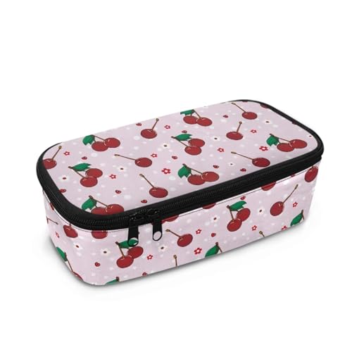 Yexignaon Federmäppchen mit großer Kapazität, Federmäppchen für Kinder, wiederverwendbare Partytütenfüller für Kinder, Buntstifte, cherry, Taschen-Organizer Yexignaon Federmäppchen mit großer Kapazität, Federmäppchen für Kinder, wiederverwendbare Partytütenfüller für Kinder, Buntstifte, cherry, Taschen-Organizer von Yexignaon