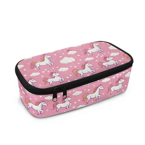 Yexignaon Kinder-Federmäppchen mit Reißverschluss, große Kapazität, Stifte-Tragetasche für Schule, Bleistifte, Set, Kinder-Partytasche, pferd, Taschen-Organizer Yexignaon Kinder-Federmäppchen mit Reißverschluss, große Kapazität, Stifte-Tragetasche für Schule, Bleistifte, Set, Kinder-Partytasche, pferd, Taschen-Organizer von Yexignaon