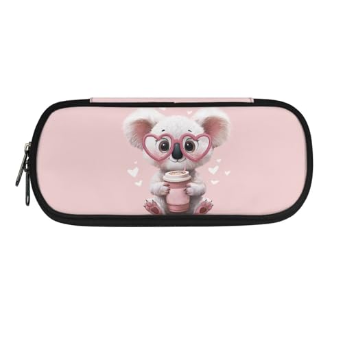 Yexignaon Niedliches Federmäppchen für Mädchen von 6–7, 8–9, 9–10 Jahren, Federmäppchen mit Ständer, große Kapazität, Partytütenfüller für Kinder, Make-up-Tasche, Koala, Taschen-Organizer Yexignaon Niedliches Federmäppchen für Mädchen von 6–7, 8–9, 9–10 Jahren, Federmäppchen mit Ständer, große Kapazität, Partytütenfüller für Kinder, Make-up-Tasche, Koala, Taschen-Organizer von Yexignaon