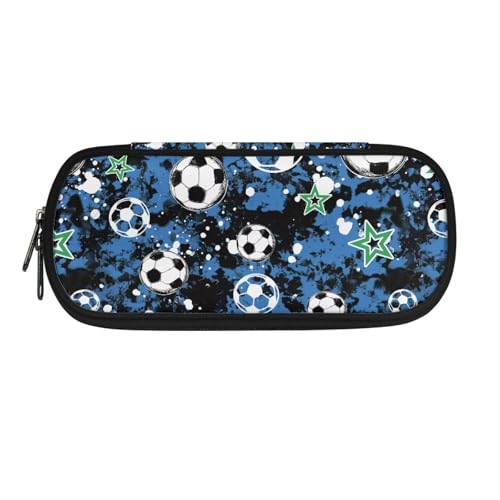 Yexignaon Schulmäppchen für Jungen, große Kapazität, Federmäppchen mit Ständer, Marker, Stiftetaschen, Bleistifte, Aufbewahrungsboxen mit Deckel, fußball, Taschen-Organizer Yexignaon Schulmäppchen für Jungen, große Kapazität, Federmäppchen mit Ständer, Marker, Stiftetaschen, Bleistifte, Aufbewahrungsboxen mit Deckel, fußball, Taschen-Organizer von Yexignaon