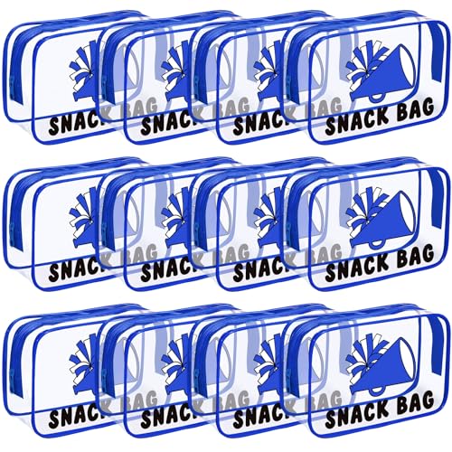 Yeyeplum 12 Stück Cheer Snackbeutel für Teamgeschenke, Leckereien, Snackbeutel, PVC, wasserdicht, transparent, mit Reißverschluss, für Cheerleader-Team, Cheerleader-Partygeschenke Yeyeplum 12 Stück Cheer Snackbeutel für Teamgeschenke, Leckereien, Snackbeutel, PVC, wasserdicht, transparent, mit Reißverschluss, für Cheerleader-Team, Cheerleader-Partygeschenke von Yeyeplum
