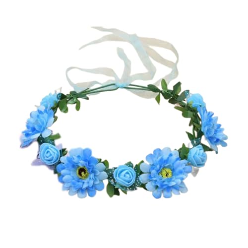 Brautblumen-Haarbänder für Hochzeit, Blumen-Haarbänder, Blumen-Haarbänder, Blumenkranz, Blumen-Haarbänder von Yfenglhiry