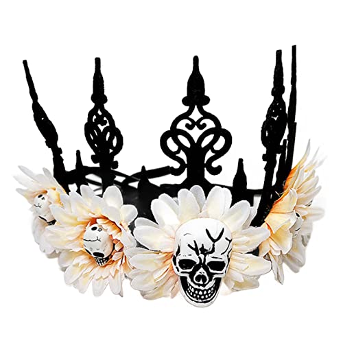 Brautparty, Gothic-Krone, Stirnband für Damen, Halloween, Party, Sonnenblumenkranz, Haarband für Mädchen, Sommer, Kopfschmuck, Barockblumenkranz, Blumenkranz von Yfenglhiry