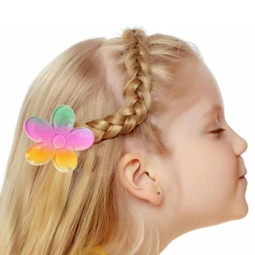 Bunte Blumenklammer für Damen, Haarspangen, Kieferclip, Sommer-Haarspange, Mädchen, Haarstyling-Zubehör, leichte Haarspange von Yfenglhiry