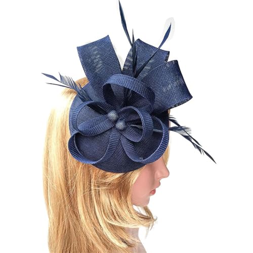 Damenhut für Kirche, Taufhut, Netz-Stirnband, Fascinator, Hut für Pferderennen, Rollenspiele, Haardekoration, Teeparty, Hochzeit, Kopfschmuck, Haarschmuck, formelle Veranstaltung, Stirnband von Yfenglhiry