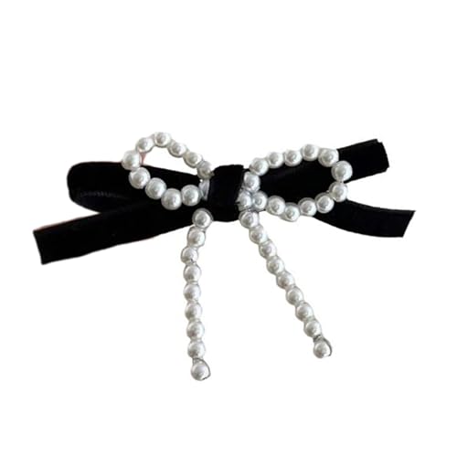 French Bowknot Haarnadel Damen Seitenclip Pony Haarspange Neujahr Kopfbedeckung Kopfschmuck Herbst Winter Haarschmuck Haarspange von Yfenglhiry