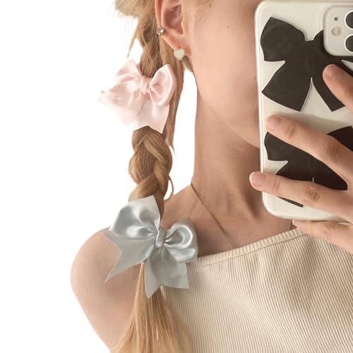 Haarspangen mit Schleife, für süße Mädchen, niedlicher Charm, Haarschmuck, Haarschmuck, Haarnadeln für Damen, Haarschmuck, Festival-Haarnadeln für tägliche Frisuren, Kinder, 2 Stück von Yfenglhiry