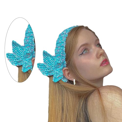 Handgefertigtes gehäkeltes Stirnband für Damen, LittleSwan, Haarbandana, Kopfschmuck, Strick-Tiaras, breites Haarband, Damen-Accessoires, Vintage-Haarband, Haar-Accessoire von Yfenglhiry