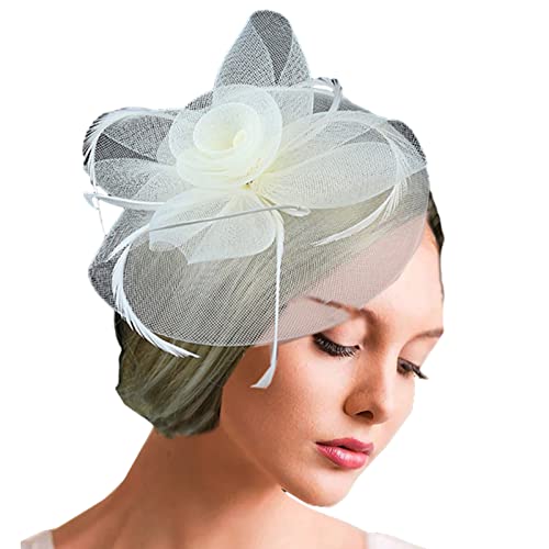 Kopfbedeckung mit Blumen-Rose für Weihnachten, Neujahr, Brautparty, 20er-Jahre-Stil, passend für Braut, Hochzeit, Blumen-Haarspange von Yfenglhiry