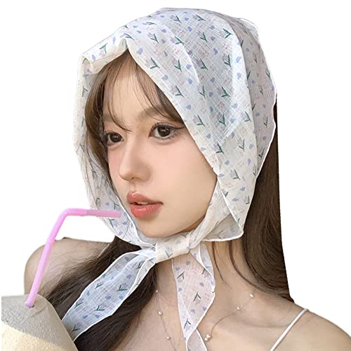 Kopftuch für Damen, florales Haarband, Bandanas für Mädchen, florales Bandana, Stirnband, Blumen-Haar-Schal, Bandana, Stirnband, Blumen-Haarbandanas von Yfenglhiry