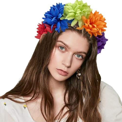 Modische Kopfbedeckungen, Blumen-Haarbänder, Haarschmuck, Blumen-Haarbänder, Cosplay-Kostüm für Damen und Mädchen, Haarschmuck für Hochzeit von Yfenglhiry