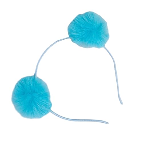 Niedliches Haarband mit bunten Pompons, perfekt für Partys, Bühnenauftritte, auffälliges Party-Stirnband, Geburtstag, Kopfbedeckung, niedliche Haarspangen für Mädchen von Yfenglhiry