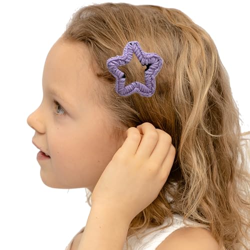 Süße Haarspange, geschichtete Sternschnappe, gestrickte Haarspange für Pferdeschwanz, Pony, Haarnadeln für Teenager, Kinder, Haarnadeln für Damen, Haar-Accessoires, Festival-Haarnadeln für tägliche von Yfenglhiry