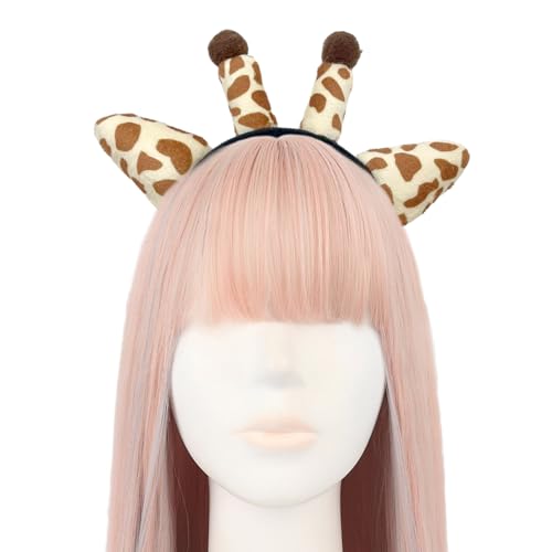 Unisex Giraffen-Stirnbänder, elastisches Make-up-Stirnband, Stretch, weich, Yoga, Sport, Waschen, Gesicht, Haarhalter, rutschfest, elastische Stirnbänder für Mädchen, große elastische Stirnbänder für von Yfenglhiry