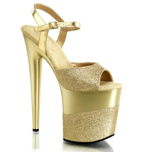 YhdtHSF Damen High Block Plateau Absatz Peep Toe Knöchelriemen Sandalen Schnalle Ballkleid Schuhe 7,8 Zoll Absätze,Gold,39 EU YhdtHSF Damen High Block Plateau Absatz Peep Toe Knöchelriemen Sandalen Schnalle Ballkleid Schuhe 7,8 Zoll Absätze,Gold,39 EU von YhdtHSF