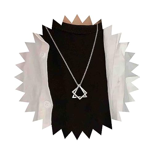 Yheakne Boho Dreieckige Anhänger Halskette Silber Lange Kette Hohl Dreieckige Kette Halskette Vintage Dreieck Choker Halskette Minimalistisch Geometrische Halskette Schmuck Für Frauen Und Mädchen von Yheakne