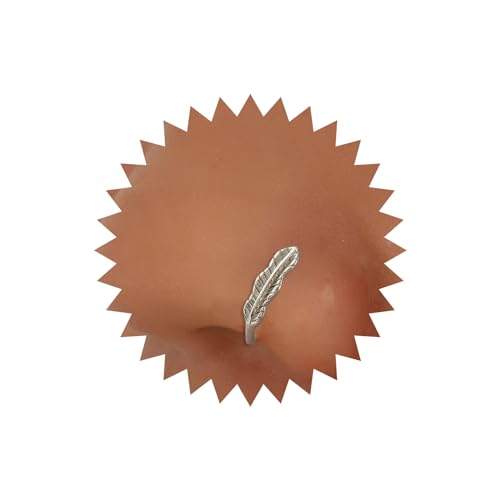 Yheakne Silber Feder Nasenring Vintage Boho Manschette Blattgold Septum Nasenringe U Geformt Clip Auf Nase Stud Vintage Hoop Nase Piercing Schmuck Für Frauen Und Mädchen von Yheakne