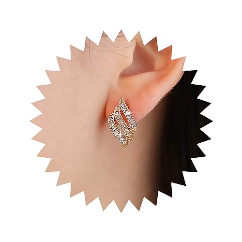 Yheakne Boho Kristall Engel Flügel Ohrringe Gold Cz Ohrstecker Vintage Cz Kristall Ohrringe Strass Flügel Ohrringe Schmuck Für Frauen Und Mädchen von Yheakne