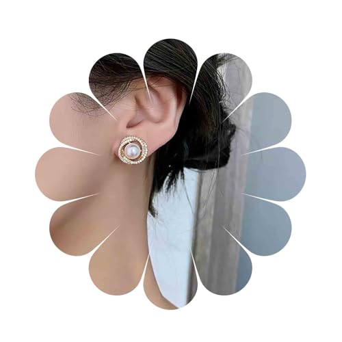 Yheakne Boho Perlen Ohrstecker Vintage Perlenkreis Ohrringe Gold Twist Draht Ohrringe Weiße Runde Perlen Ohrringe Schmuck Für Frauen Und Mädchen Yheakne Boho Perlen Ohrstecker Vintage Perlenkreis Ohrringe Gold Twist Draht Ohrringe Weiße Runde Perlen Ohrringe Schmuck Für Frauen Und Mädchen von Yheakne