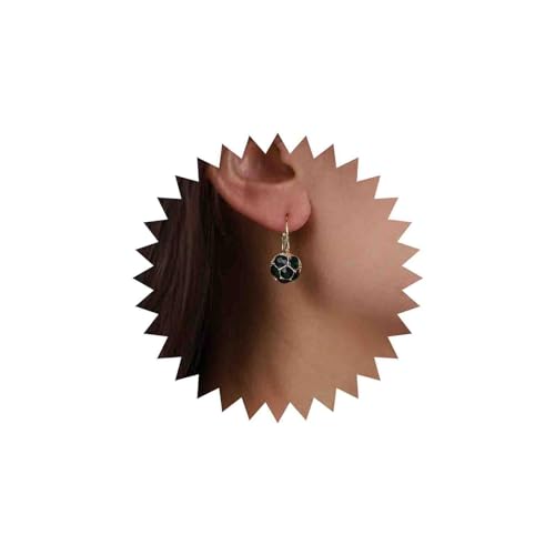 Yheakne Boho Smaragd Kugel Ohrringe Runde Smaragd Baumeln Ohrringe Vintage Smaragd Kristall Ohrringe Grün Kristall Reif Ohrringe Schmuck Für Frauen Und Mädchen von Yheakne
