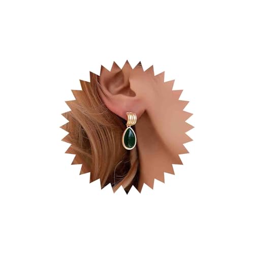 Yheakne Boho Smaragd Teardrop Ohrringe Gold C Form Ohrstecker Vintage Grüner Smaragd Ohrringe Große Ovale Smaragd Baumeln Ohrringe Schmuck Für Frauen Und Mädchen Yheakne Boho Smaragd Teardrop Ohrringe Gold C Form Ohrstecker Vintage Grüner Smaragd Ohrringe Große Ovale Smaragd Baumeln Ohrringe Schmuck Für Frauen Und Mädchen von Yheakne