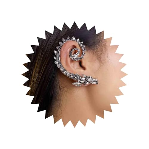 Yheakne Gothic Drachen Ohrstecker Ohrstecker Silber Drachen Ohrstecker Alt Drachen Ohrstecker Punk Drachen Ohrstecker Schmuck Für Frauen Und Mädchen (dragon 1) von Yheakne