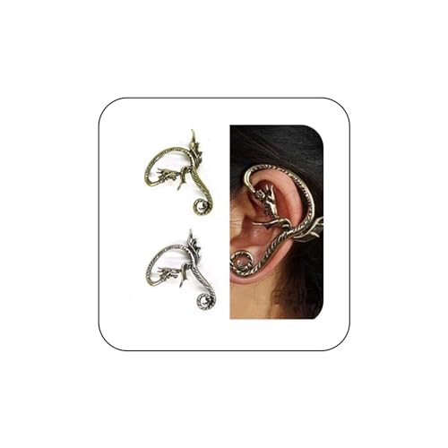 Yheakne Gothic Drachen Ohrstecker Ohrstecker Silber Drachen Ohrstecker Alt Drachen Ohrstecker Punk Drachen Ohrstecker Schmuck Für Frauen Und Mädchen (dragon 2) von Yheakne
