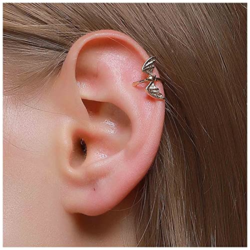 Yheakne Gothic Fledermaus Manschettenohrringe Silber Fledermaus Ear Cuffs Nicht Durchbohrte Ohrringe Punk Tier Ohrringe Cool Vampir Ohrringe Schmuck Für Frauen Und Mädchen Geschenke (Silber) von Yheakne