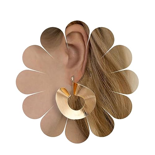 Yheakne Punk Dicke Creolen Offener Kreis Ohrstecker Geometrische Große Runde Ohrringe Vintage Statement Ohrringe Schmuck für Frauen und Mädchen Yheakne Punk Dicke Creolen Offener Kreis Ohrstecker Geometrische Große Runde Ohrringe Vintage Statement Ohrringe Schmuck für Frauen und Mädchen von Yheakne