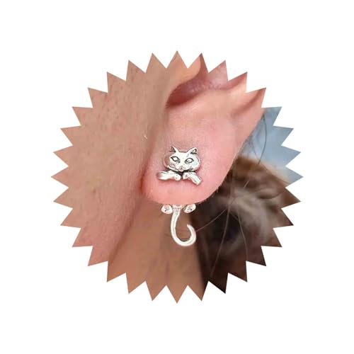 Yheakne Punk Katze Ohr Jacke Ohrringe Silber Katze Ohrringe Katze Jacke Ohrstecker Ohrringe Katze Vorne Hinten Ohrringe Gothic Katze Tier Ohrringe Schmuck Für Frauen Yheakne Punk Katze Ohr Jacke Ohrringe Silber Katze Ohrringe Katze Jacke Ohrstecker Ohrringe Katze Vorne Hinten Ohrringe Gothic Katze Tier Ohrringe Schmuck Für Frauen von Yheakne