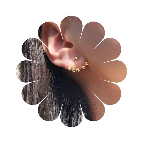 Yheakne Vintage Ball Ohrjacken Ohrringe Gold Vorne Hinten Ohrstecker Ohrringe Moderne Ball Ohrringe Geometrische Runde Ohrkletterer Ohrringe Schmuck Für Frauen Und Mädchen Geschenke Yheakne Vintage Ball Ohrjacken Ohrringe Gold Vorne Hinten Ohrstecker Ohrringe Moderne Ball Ohrringe Geometrische Runde Ohrkletterer Ohrringe Schmuck Für Frauen Und Mädchen Geschenke von Yheakne