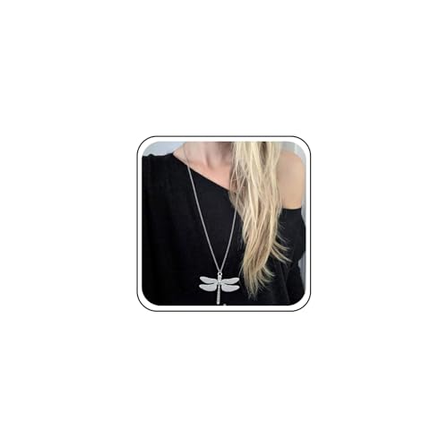 Yheakne Vintage Lange Libelle Halskette Große Libelle Anhänger Halskette Silber Lange Halsketten Kette Fliegende Tiere Halsketten Schmuck Für Frauen Yheakne Vintage Lange Libelle Halskette Große Libelle Anhänger Halskette Silber Lange Halsketten Kette Fliegende Tiere Halsketten Schmuck Für Frauen von Yheakne